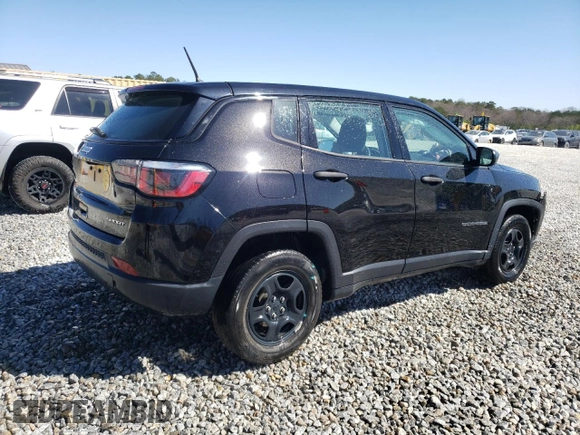 2018 Jeep Compass Sport with VIN 3C4NJCAB0JT462809, listed as a Copart auction lot 49535175 with 79,164 mi miles and Salvage Title. Bid and sale history available at carsss.com. Image 3.