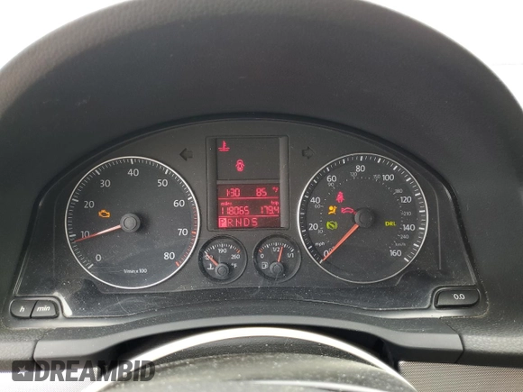 2008 Volkswagen Jetta SE with VIN 3VWRM71K18M064669, listed as a Copart auction lot 59587525 with 118,065 mi miles and Salvage title. Bid and sale history available at DreamBid. Image 9.