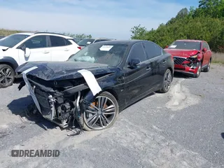 2017 Infiniti Q50 3.0t Premium with VIN JN1EV7AP7HM735786, listed as a IAAI auction lot 41696859 with 75,548 mi miles. Bid and sale history available at carsss.com. Image 2.