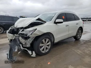 2015 Acura MDX Advance/Entertainment Pkg with VIN 5FRYD3H85FB008512, listed as a Copart auction lot 86460264 with 282,612 mi miles and Salvage Title. Bid and sale history available at carsss.com. Image 1.