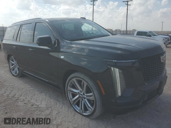 2025 Cadillac Escalade z VIN 1GYS9GRL2SR150916, wystawiony jako Copart lot #54397255 z przebiegiem 3 650 mil mil oraz Szkoda całkowita • Salvage title. Historia ofert i sprzedaży dostępna na DreamBid. Obrazek 4.