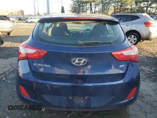 2013 Hyundai Elantra GT with VIN KMHD35LE4DU055087, listed as a Copart auction lot 80123454 with 128,588 mi miles and Salvage Title. Bid and sale history available at carsss.com. Image 6.