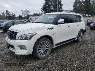 2016 Infiniti QX80 with VIN JN8AZ2NC0G9402622, listed as a Copart auction lot 45243215 with 103,031 mi miles and Salvage Title. Bid and sale history available at carsss.com. Image 1.
