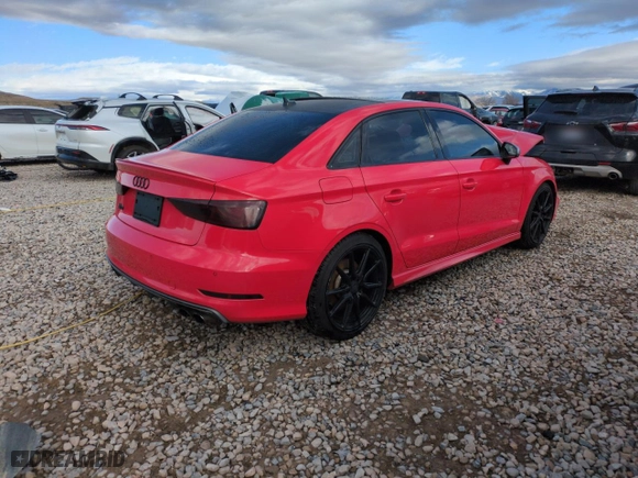 2016 Audi S3 Premium Plus with VIN WAUB1GFF4G1037189, listed as a Copart auction lot 43828595 with 77,857 mi miles and Salvage Title. Bid and sale history available at carsss.com. Image 3.