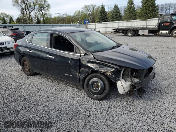 2017 Nissan Sentra SV with VIN 3N1AB7APXHL685502, listed as a Copart auction lot 55575195 with 119,595 mi miles and Salvage Title. Bid and sale history available at carsss.com. Image 4.