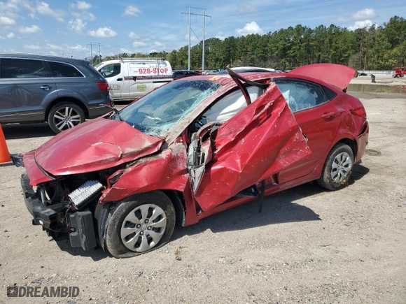 2016 Hyundai Accent SE with VIN KMHCT4AE4GU073702, listed as a Copart auction lot 50256615 with 0 mi miles and Salvage Title. Bid and sale history available at carsss.com. Image 1.