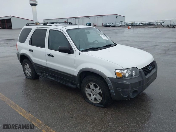 2005 Ford Escape XLT with VIN 1FMYU93125KA69876, listed as a IAAI auction lot 41923043 with 186,306 mi miles. Bid and sale history available at carsss.com. Image 1.