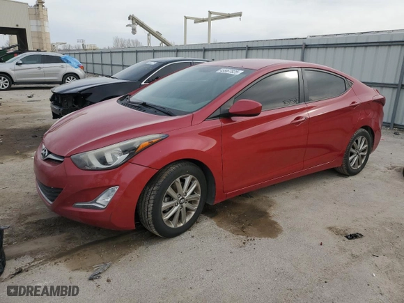 2014 Hyundai Elantra SE with VIN KMHDH4AEXEU160653, listed as a Copart auction lot 49967825 with 152,585 mi miles and Salvage Title. Bid and sale history available at carsss.com. Image 1.