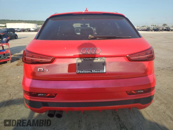 2016 Audi Q3 Prestige with VIN WA1FFCFS0GR005380, listed as a Copart auction lot 66805484 with 113,486 mi miles and Salvage title. Bid and sale history available at DreamBid. Image 6.
