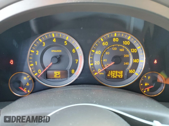 2008 Infiniti FX with VIN JNRAS08W38X209419, listed as a Copart auction lot 45769945 with 130,948 mi miles and Salvage Title. Bid and sale history available at DreamBid. Image 9.