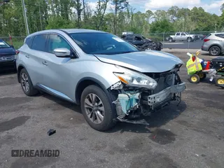 2017 Nissan Murano Platinum z VIN 5N1AZ2MG2HN121393, wystawiony jako IAAI lot #42321297 z przebiegiem 134 867 mil mil oraz . Historia ofert i sprzedaży dostępna na DreamBid. Obrazek 1.