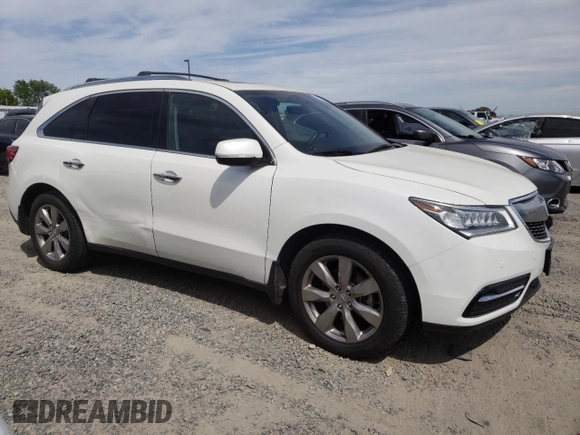 2016 Acura MDX w/Advance with VIN 5FRYD4H91GB029793, listed as a Copart auction lot 52974795 with 75,543 mi miles and Salvage Title. Bid and sale history available at carsss.com. Image 4.