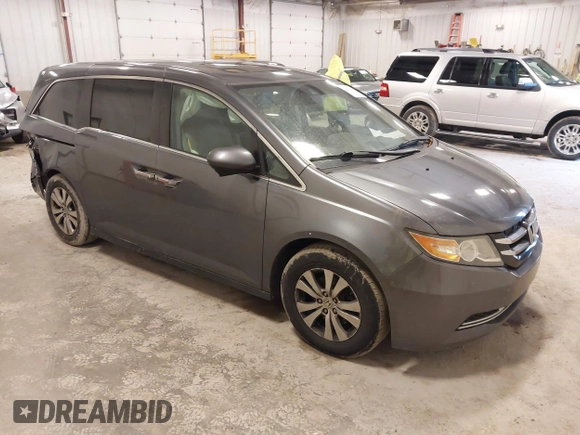 2014 Honda Odyssey EX-L with VIN 5FNRL5H67EB056983, listed as a IAAI auction lot 42318699 with 256,267 mi miles and . Bid and sale history available at DreamBid. Image 1.