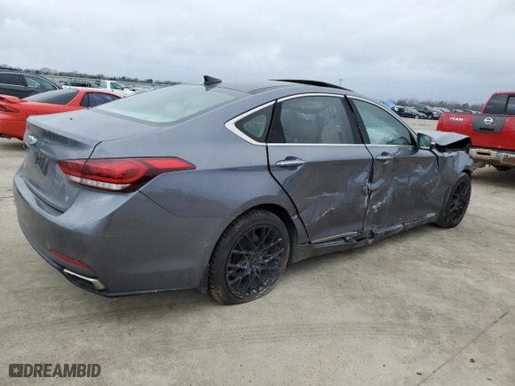 2016 Hyundai Genesis 3.8L with VIN KMHGN4JE6GU132292, listed as a Copart auction lot 43761825 with 0 mi miles and Clean Title. Bid and sale history available at carsss.com. Image 3.