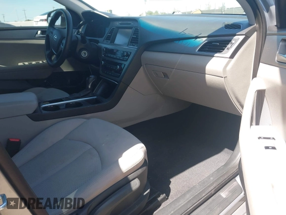 2016 Hyundai Sonata SE with VIN 5NPE24AF0GH340000, listed as a IAAI auction lot 41945609 with 160,043 mi miles and . Bid and sale history available at carsss.com. Image 5.