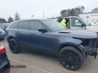 2025 Land Rover Range Rover Velar Dynamic SE with VIN SALYL2EX9SA398049, listed as a IAAI auction lot 41375784 with 7,985 mi miles and . Bid and sale history available at DreamBid. Image 13.