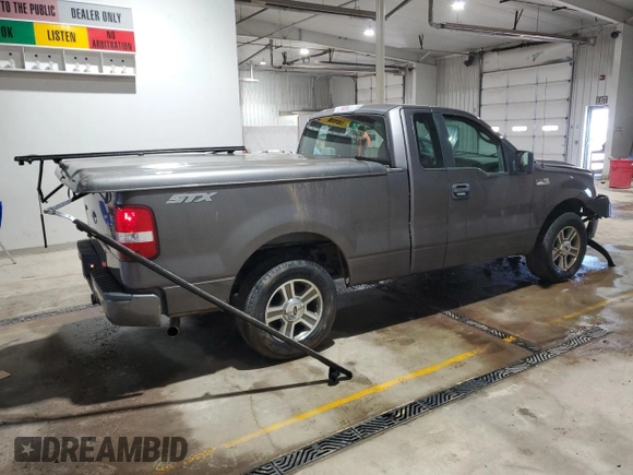 2008 Ford F-150 XL with VIN 1FTRF12W08KD88585, listed as a Copart auction lot 45345645 with 104,791 mi miles and Salvage title. Bid and sale history available at DreamBid. Image 3.