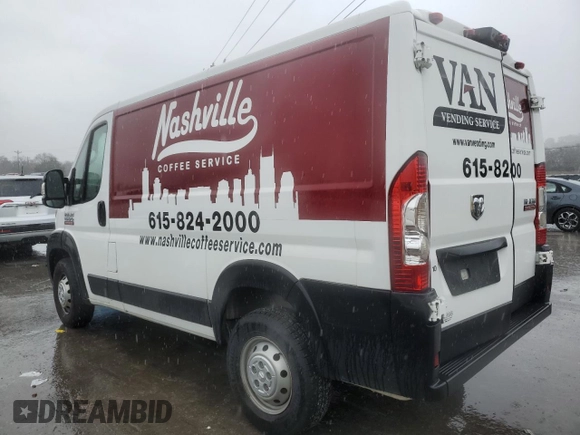 2019 Ram ProMaster Cargo with VIN 3C6TRVNG8KE528859, listed as a Copart auction lot 81265384 with 149,829 mi miles and Salvage Title. Bid and sale history available at DreamBid. Image 2.