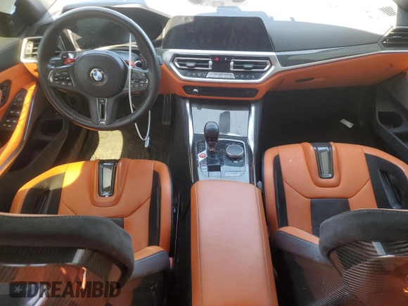 2022 BMW M3 Competition xDrive with VIN WBS43AY05NFL68593, listed as a Copart auction lot 53489645 with 44,039 mi miles and Salvage title. Bid and sale history available at DreamBid. Image 8.