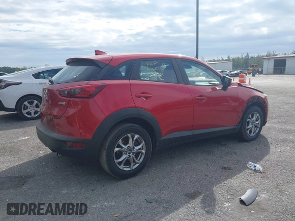 2018 Mazda CX-3 Sport with VIN JM1DKDB73J0305538, listed as a IAAI auction lot 41367063 with 109,884 mi miles. Bid and sale history available at carsss.com. Image 4.