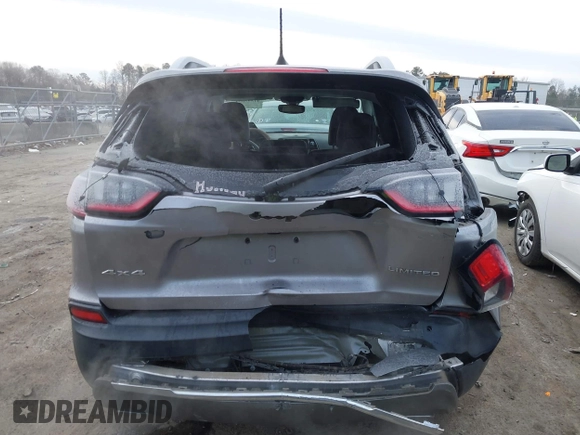 2019 Jeep Cherokee High Altitude with VIN 1C4PJMDX3KD423614, listed as a IAAI auction lot 41395694 with 64,494 mi miles and . Bid and sale history available at DreamBid. Image 16.