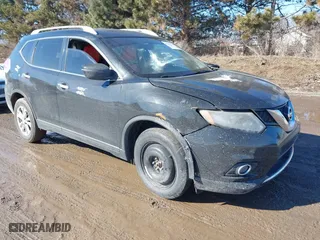 2016 Nissan Rogue S with VIN KNMAT2MV0GP620040, listed as a IAAI auction lot 41650139 with 96,867 mi miles. Bid and sale history available at carsss.com. Image 1.
