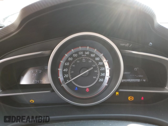 2014 Mazda 3 i Touring with VIN JM1BM1V79E1151770, listed as a Copart auction lot 60100155 with 274,752 mi miles and Salvage title. Bid and sale history available at DreamBid. Image 9.
