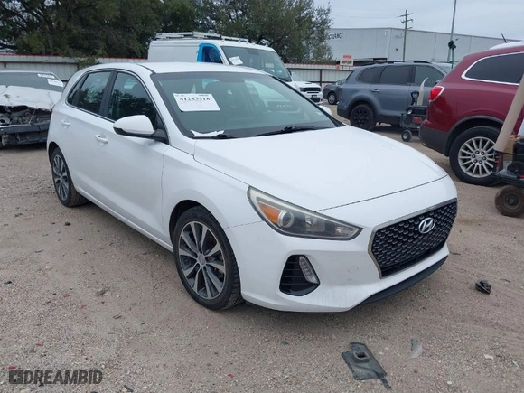 2019 Hyundai Elantra GT with VIN KMHH35LE3KU094753, listed as a IAAI auction lot 41283518 with 107,955 mi miles. Bid and sale history available at carsss.com. Image 1.
