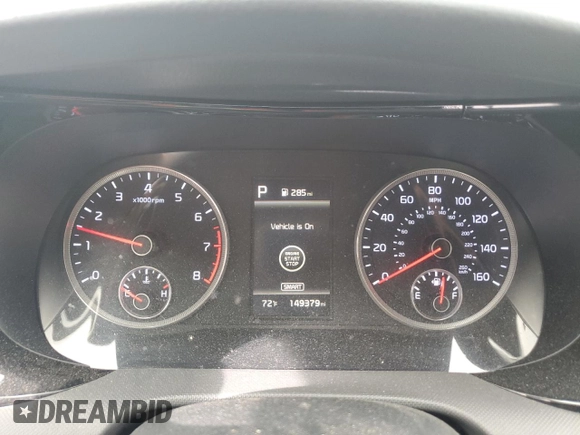 2021 Kia K5 LXS with VIN 5XXG14J27MG044102, listed as a Copart auction lot 44156105 with 149,379 mi miles and Salvage Title. Bid and sale history available at carsss.com. Image 9.