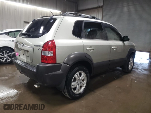 2007 Hyundai Tucson SE with VIN KM8JN12D77U589932, listed as a Copart auction lot 76968704 with 76,996 mi miles and Salvage Title. Bid and sale history available at carsss.com. Image 3.