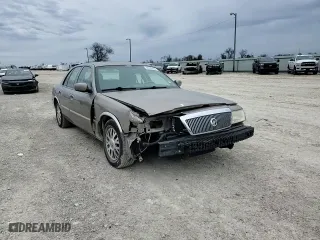 2004 Mercury Grand Marquis LS Premium with VIN 2MEHM75WX4X633818, listed as a Copart auction lot 89189425 with 165,006 mi miles and Salvage Title. Bid and sale history available at carsss.com. Image 10.
