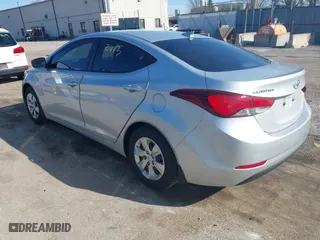 2016 Hyundai Elantra SE with VIN KMHDH4AE3GU529999, listed as a IAAI auction lot 41932413 with 171,360 mi miles. Bid and sale history available at carsss.com. Image 3.