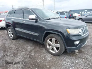 2012 Jeep Grand Cherokee Overland with VIN 1C4RJECT3CC281835, listed as a IAAI auction lot 41994148 with 145,741 mi miles. Bid and sale history available at carsss.com. Image 1.
