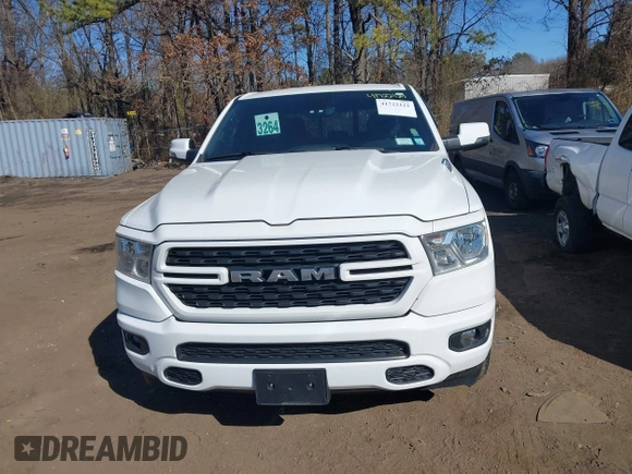 2024 Ram 1500 Big Horn with VIN 1C6SRFFT1RN142853, listed as a IAAI auction lot 41722121 with 16,566 mi miles and . Bid and sale history available at DreamBid. Image 12.