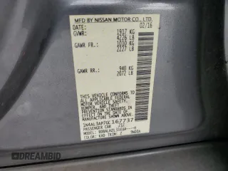 2016 Nissan Altima SR with VIN 1N4AL3AP7GC167737, listed as a Copart auction lot 79779094 with 149,130 mi miles and Salvage title. Bid and sale history available at DreamBid. Image 14.
