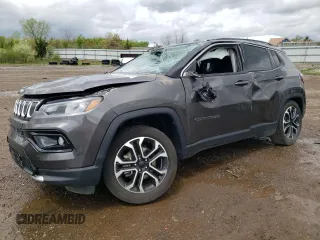 2022 Jeep Compass High Altitude с VIN 3C4NJDCB1NT154895, выставлен на аукционе Copart как лот 56006765 с пробегом 41 212 миль миль и Списание • Salvage title. История ставок и продаж доступна на DreamBid. Изображение 1.