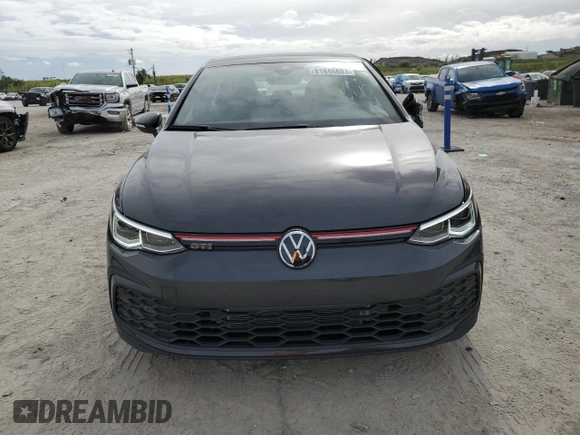 2023 Volkswagen Golf GTI 40th Anniversary Edition with VIN WVW9A7CDXPW195320, listed as a Copart auction lot 81846803 with 1,270 mi miles. Bid and sale history available at carsss.com. Image 5.