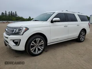 2020 Ford Expedition Max Platinum z VIN 1FMJK1MT4LEA95545, wystawiony jako Copart lot #63905615 z przebiegiem 65 774 mil mil oraz Czysty tytuł • Clean title. Historia ofert i sprzedaży dostępna na DreamBid. Obrazek 1.