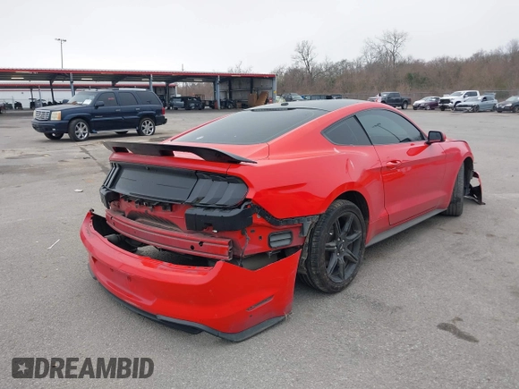 2019 Ford Mustang EcoBoost z VIN 1FA6P8TH7K5197377, wystawiony jako IAAI lot #41489649 z przebiegiem 70 550 mil mil oraz . Historia ofert i sprzedaży dostępna na DreamBid. Obrazek 4.