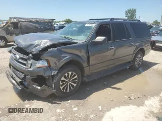 2015 Ford Expedition Max XLT с VIN 1FMJK1JTXFEF44008, выставлен на аукционе Copart как лот 62834655 с пробегом Не указан миль и Списание • Salvage title. История ставок и продаж доступна на DreamBid. Изображение 1.