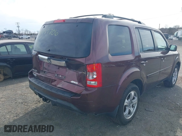 2012 Honda Pilot EX-L with VIN 5FNYF4H5XCB018858, listed as a IAAI auction lot 41757706 with 175,235 mi miles and . Bid and sale history available at carsss.com. Image 6.