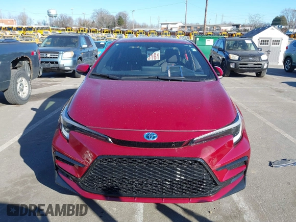 2023 Toyota Corolla Hybrid LE with VIN JTDBCMFE2PJ008826, listed as a IAAI auction lot 41428742 with 21,256 mi miles. Bid and sale history available at carsss.com. Image 12.