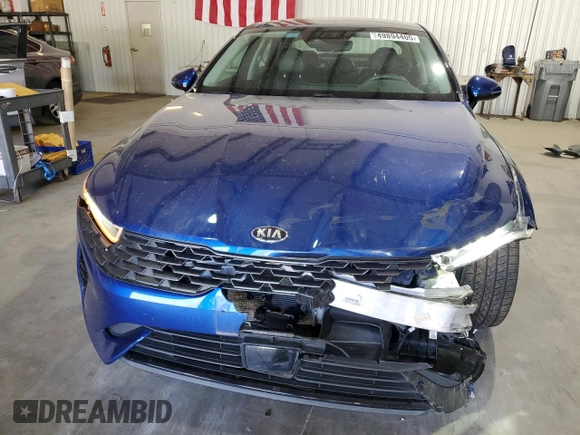 2021 Kia K5 EX with VIN 5XXG34J21MG005953, listed as a Copart auction lot 49894405 with 47,400 mi miles and Salvage Title. Bid and sale history available at carsss.com. Image 5.
