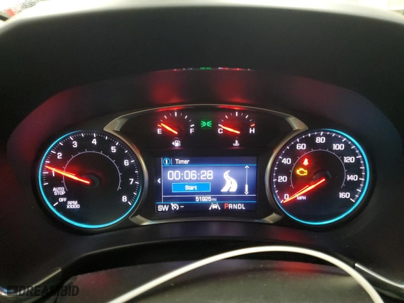 2020 Chevrolet Equinox LT with VIN 2GNAXUEV6L6184276, listed as a Copart auction lot 49633435 with 51,925 mi miles and Salvage Title. Bid and sale history available at carsss.com. Image 9.