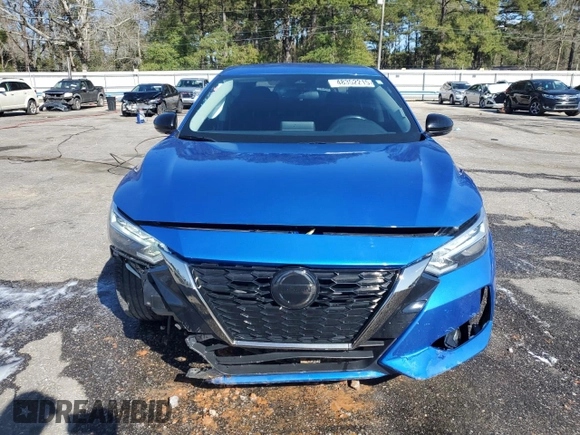 2021 Nissan Sentra SR with VIN 3N1AB8DV7MY303102, listed as a Copart auction lot 48352215 with 44,733 mi miles and Salvage Title. Bid and sale history available at DreamBid. Image 5.