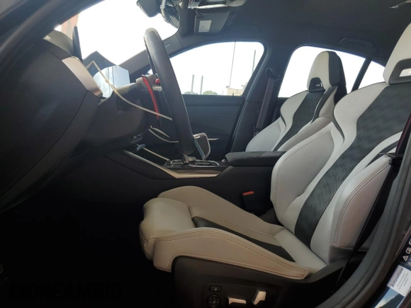 2024 BMW M3 Competition xDrive with VIN WBS43AY01RFS01430, listed as a Copart auction lot 53973245 with 6,584 mi miles and Salvage title. Bid and sale history available at DreamBid. Image 7.