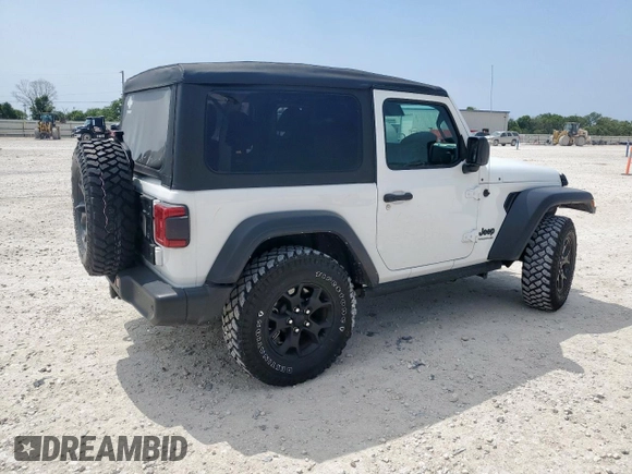 2022 Jeep Wrangler Sport S with VIN 1C4GJXAG5NW259605, listed as a Copart auction lot 57659775 with 14,864 mi miles and Salvage title. Bid and sale history available at DreamBid. Image 3.