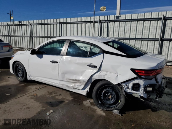 2024 Nissan Sentra S with VIN 3N1AB8BV4RY335578, listed as a Copart auction lot 85775334 with 2,874 mi miles and Salvage title. Bid and sale history available at DreamBid. Image 2.