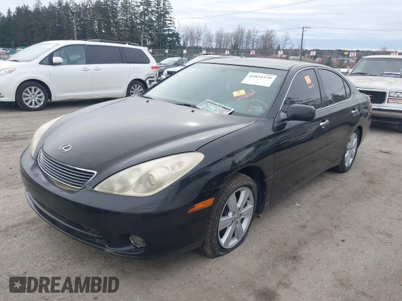 2005 Lexus ES 330 with VIN JTHBA30G755108113, listed as a IAAI auction lot 41831539 with 237,890 mi miles. Bid and sale history available at carsss.com. Image 4.