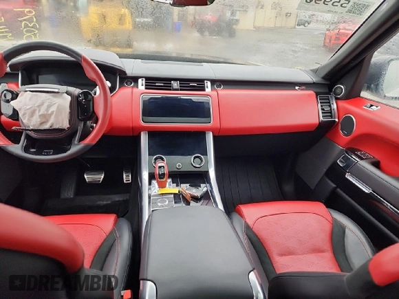 2022 Land Rover Range Rover Sport SVR with VIN SALWZ2RE8NA799997, listed as a Copart auction lot 44576385 with 50,379 mi miles and Salvage Title. Bid and sale history available at DreamBid. Image 9.